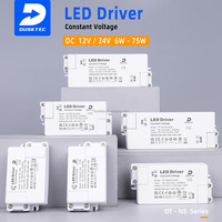 Transformador de Alimentación de Voltaje Constante de 30w 24 60 Wat 220v a 12v 24v para Tiras de Luces LED Delgadas, Ideal para Decoración Navideña