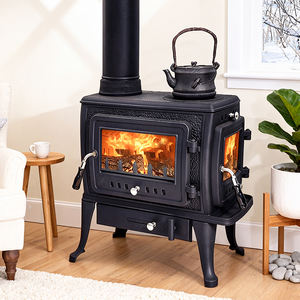 Estufa de leña de fuego real de diseño moderno para uso doméstico <span class=keywords><strong>Chimenea</strong></span> <span class=keywords><strong>rural</strong></span> de acero con función de calefacción para sala de estar - Product Image 2