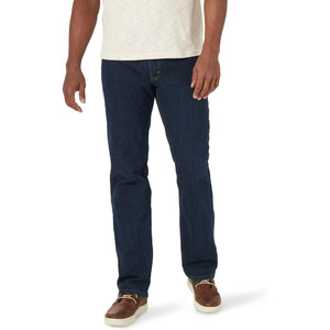 Pantalones Vaqueros de Mezclilla Rectos para Hombre, Corte Regular, Cintura Elástica Cómoda, Marca Wrangler Authentics - Product Image 2