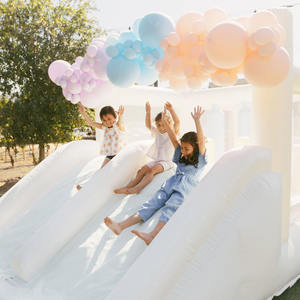 Большая Коммерческая комбинированная надувная полоса препятствий с горкой для детей, взрослых, надувной замок, полоса препятствий на открытом воздухе - Product Image 5