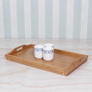 Hiện Đại Duy Nhất Tầng Cạnh Giường Ngủ Ăn Khay Bằng Gỗ Tre Trà Khay Vuông Dã Ngoại Bàn Chân Cho Thai Sản Trái Cây/Rau Phục Vụ - Product Image 4