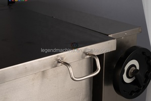 Poêle inclinable pour la cuisine française : Coq au <span class=keywords><strong>vin</strong></span> + Ratatouille + Risotto, fond de 12 mm, poêle inclinable manuelle pour cantine scolaire, hôpital - Product Image 4