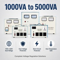 Régulateur de tension électronique SVR-1000VA pour toute la maison/le laboratoire/l'usine