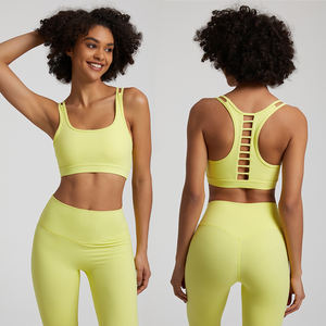 Fitness lulu dames filles course Gym Yoga hauts de soutien-gorge Logo personnalisé grue exercice entraînement femmes sport soutien-gorge - Product Image 1