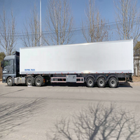 Camion BAIPING de haute qualité, 3 essieux, 53 pieds, caisse sèche, camion frigorifique, semi-remorque, remorque, charge utile de 80 tonnes
