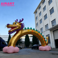Arche gonflable Dragon pour la décoration gonflable de festival |   Arche de ballons gonflables personnalisée en forme de dragon
