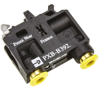 Válvula Neumática Mecánica Parker PXB-B3911 PXB-B391 de 3/2 Vías, 4mm, de Inserción, Normalmente Cerrada, con Interruptor Manual de Control de Aire por Émbolo