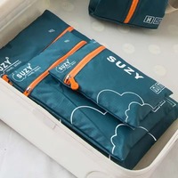 Ensemble de 7 sacs de rangement de voyage personnalisés avec logo, organisateurs de bagages portables pour valises, cubes de rangement pour vêtements et chaussures