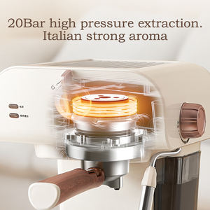 Profesional de un solo toque semiautomático de acero inoxidable <span class=keywords><strong>Espresso</strong></span> Latte Cappuccino máquina de café eléctrica moderna para el hogar - Product Image 4