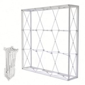 Aluminum Frame Collapsible Fabric Display <b>Stand</b> SEG Advertising Light Box Pop up Backlit <b>Backdrop</b> Exhibition <b>Stand</b> - Product Image 2