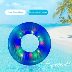 Chaise de <span class=keywords><strong>piscine</strong></span> flottante <span class=keywords><strong>gonflable</strong></span> à LED, ballon de plage <span class=keywords><strong>lumineux</strong></span> et anneau, installations d'amusement aquatique - Product Image 4