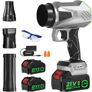 Souffleur de feuilles sans fil DIY, collecteur de poussière, moteur sans balais 21 V, alimenté par batterie, nettoyeur d'air 210 mph 1000 CFM pour le nettoyage de la maison et du jardin - Product Image 1