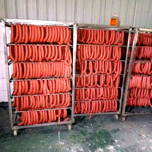 Horno Ahumador Automático de Acero Inoxidable 304 con Calefacción Eléctrica y Motor para Ahumar Salchichas, Capacidad de 250 kg/lote - Product Image 3