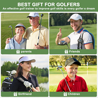 Support de bâton d'alignement pour entraînement de swing de golf, plaque d'angle réglable, aide à l'entraînement du plan de swing pour le putting et la cible de précision au golf