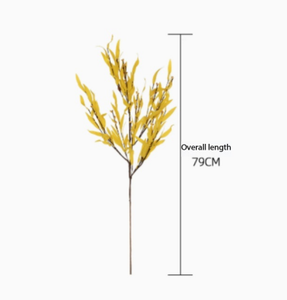 Branche de feuille de <span class=keywords><strong>bambou</strong></span> artificielle en PE en gros, <span class=keywords><strong>tige</strong></span> de <span class=keywords><strong>bambou</strong></span> vert à toucher réel pour bouquet de mariage, décoration tropicale pour vase DIY à la maison - Product Image 2