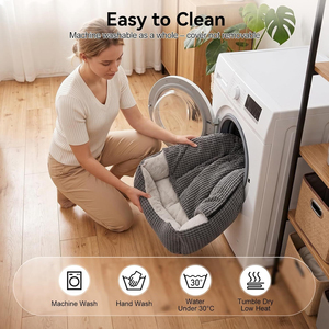 Lit orthopédique de luxe pour <span class=keywords><strong>chien</strong></span> 2026, <span class=keywords><strong>lavable</strong></span> <span class=keywords><strong>en</strong></span> <span class=keywords><strong>machine</strong></span>, <span class=keywords><strong>en</strong></span> laine ultra-douce, pour un sommeil profond et apaisant, <span class=keywords><strong>panier</strong></span> pour <span class=keywords><strong>chien</strong></span> - Product Image 4