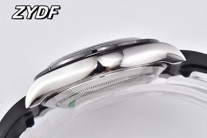 Reloj Cronógrafo Mecánico de Lujo de Alta Calidad de 40 mm QF 126519, Acero 904L, 4131, 155 g de Peso, Deportivo, de Buceo, con Correa de Goma Negra Panda - Product Image 4