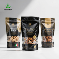 Sachet d'emballage personnalisé givré et recyclable pour fruits secs et chewing-gums, pochette à fermeture éclair avec fenêtre, qualité alimentaire, couleur personnalisée