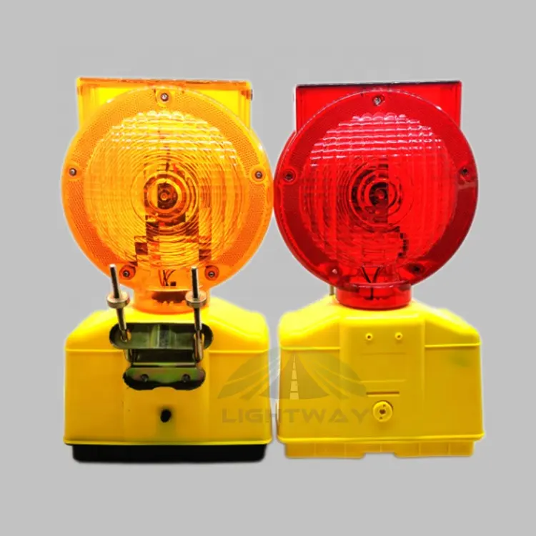 Işık uyarı emniyet yol trafik lambası sarı LED barikat flaşör işık/amber trafik konisi barikat