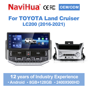 Reproductor de DVD para Auto Android Navihua de 15.5 Pulgadas con Pantalla Táctil, Navegación GPS, Sistema Multimedia Estéreo para Toyota Land Cruiser LC200 2016-2021 - Product Image 1