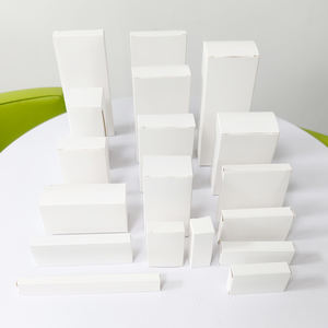 صناديق ورق الكرافت الأبيض القابلة للتخصيص، علب هدايا وأشغال يدوية فارغة، عبوات تغليف من الورق المقوى بأحجام مختلفة، صناديق معاد تدويرها سهلة التركيب - Product Image 6