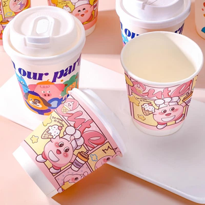 Custom Logo 8oz 12oz 16oz 22oz Biodegradable Double-Wall Kraft <strong>Paper</strong> <strong>Cups</strong> with Lids for Hot Latte <strong>Coffee</strong> for <strong>Coffee</strong> Store - Product Image 3