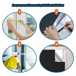 Materiale temporaneo oscurante 100%, senza <span class=keywords><strong>tende</strong></span> <span class=keywords><strong>da</strong></span> trapano <span class=keywords><strong>tende</strong></span> oscuranti facile <span class=keywords><strong>da</strong></span> attaccare sulle finestre <span class=keywords><strong>per</strong></span> <span class=keywords><strong>camera</strong></span> <span class=keywords><strong>da</strong></span> <span class=keywords><strong>letto</strong></span> soppalco - Product Image 4