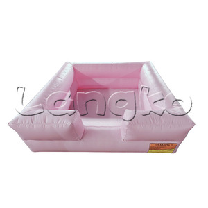 Kids Indoor White Pastel <strong>Pink</strong> Inflatable <strong>Ball</strong> <strong>Pit</strong> / <strong>Ball</strong> Pool With Ocean <strong>Balls</strong> for Sale - Product Image 1