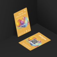 Carte NFC sans contact en plastique NTAG 213 NTAG 215 NTAG 216 pour les réseaux sociaux, carte de visite NFC