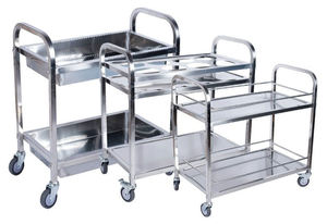 Chariots de service de restauration, chariots de cuisine en acier inoxydable de taille moyenne, chariot de service d'hôtel - Product Image 6