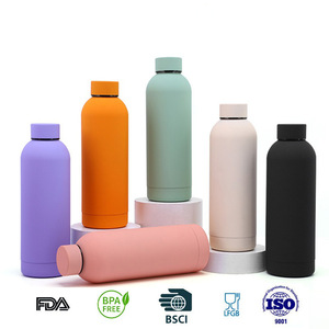 Custom Logo Luxury Water Bottle Insulated 304 Stainless Steel Vacuum <strong>Flask</strong> Keep <strong>Hot</strong> and Cold 500ml Drink Outdoor Waterbottle - Product Image 2