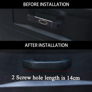 Poignée de porte en alliage d'aluminium noir pour l'intérieur de la voiture, garniture de protection pour <span class=keywords><strong>Land</strong></span> <span class=keywords><strong>Rover</strong></span> <span class=keywords><strong>Defender</strong></span> 110 90 2007-2016, <span class=keywords><strong>accessoires</strong></span> de voiture - Product Image 5
