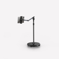 Support de sol pour tablette robuste, étanche et flexible, avec rotation à 360°, hauteur réglable et base à roulettes, pour la maison et le lit