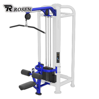 ROSEN Équipement de fitness commercial pour salle de sport, Machine de musculation dorsale à traction haute, Rameur, Machine à tirage vertical à charge par poulie multi-jungle
