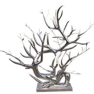 Jiahua Stainless Steel Mirror <b>Tree</b> Branch <b>Outdoor</b> Abstract Sculpture Floor Mount Garden Decoration - Product Image 5
