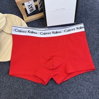 Caleçons Boxers en Coton Tricoté pour Hommes Cx756 – Taille Mi-Haute, Respirants, Sous-vêtements de Sport, Motif Uni, Designs Personnalisables