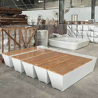Bancs de patio extérieurs en fibre de verre, sièges modernes pour parcs, bancs commerciaux, fourniture en gros sur mesure pour projets de paysagisme de centres commerciaux et de parcs