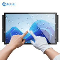 Monitor de Pantalla Táctil Industrial de Marco Abierto de 7-43 Pulgadas, IP65 Resistente al Agua, Panel LCD Integrado, PCAP, VGA, DVI