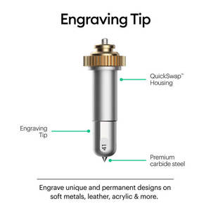Outil de <span class=keywords><strong>gravure</strong></span> en acier au carbure de qualité supérieure pour machines de découpe Maker, pointe de <span class=keywords><strong>gravure</strong></span> 2025 pour métaux plats souples, cuir, acrylique, plastique - Product Image 2