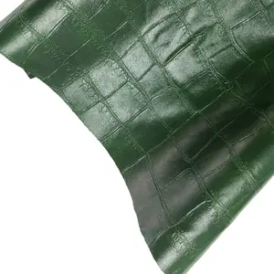 pu synthetic leather soft texture of imitation leather for lady garment crocodile leather for lady jacket