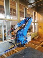 Robot de peinture au pistolet bleu haute précision YASKAWA GP25, robot industriel en alliage d'aluminium IP30, haute performance pour l'automobile