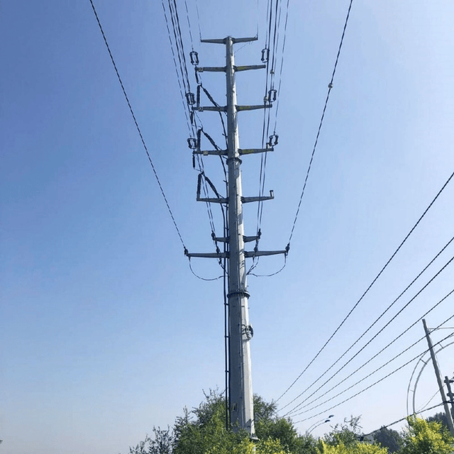 ISO Certified Octagonal Steel Utility Pole for Outdoor Distribution and Lighting