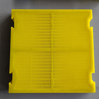 Tamis vibrant en polyuréthane à double couche, tamis vibrant en caoutchouc polyuréthane, équipement minier robuste