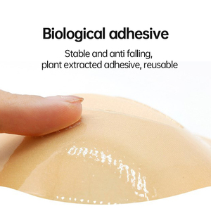 Invisible Push up Cover Pad Poitrine <span class=keywords><strong>Silicone</strong></span> <span class=keywords><strong>Soutien</strong></span>-<span class=keywords><strong>Gorge</strong></span> Respirant Sexy Dos Nu Sans Bretelles Soutiens-<span class=keywords><strong>Gorge</strong></span> <span class=keywords><strong>Auto</strong></span>-Adhésifs pour Femmes - Product Image 3