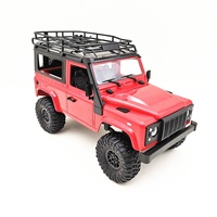 Coche RC Mn-90 1/12 2.4G 4WD con Luces LED Delanteras, 2 Carcasas, Camioneta Todoterreno, Control Remoto RTR, Juguete para Niños, Cable USB, 60-80m