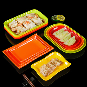 Xiangyuan <b>melamine</b> tableware <b>plates</b>, commercial rice noodle roll <b>plates</b>, hot pot dishes, barbecue restaurant vegetable <b>plates</b>, - Product Image 1