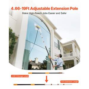 Outil de nettoyage et de peinture polyvalent pour poteau d'extension télescopique de 4.66 à 19 pieds - Product Image 2