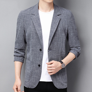 <span class=keywords><strong>Blazer</strong></span> da <span class=keywords><strong>uomo</strong></span> in cotone sottile <span class=keywords><strong>di</strong></span> alta qualità - Product Image 2