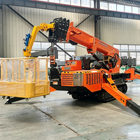 Grue araignée mobile électrique à commande à distance, 5 tonnes, avec flèche hydraulique