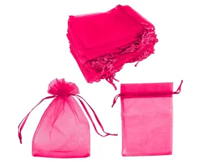 Custom Mesh Candy Bags Sieraden Zakjes Trekkoord Leeg Zakje Voor De Huidige Bruiloft